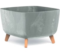 Кашпо на ножках Prosperplast DGQL400E 422U GRACIA SQUARE BETON EFFECT 39х39х27 см, бетон 067369