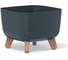 Кашпо на ножках Prosperplast DGQL240WS433W GRACIA SQUARE ECO WOOD 240х240х187 мм, антрац 067352 1