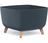Кашпо на ножках Prosperplast DGQL400WS433W GRACIA SQUARE ECO WOOD 39х39х27 см, антрац 057356 067356