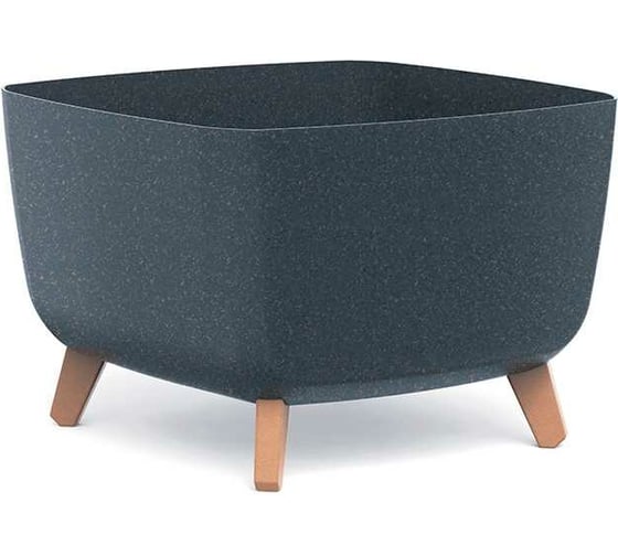 Кашпо на ножках Prosperplast DGQL400WS433W GRACIA SQUARE ECO WOOD 39х39х27 см, антрац 057356 067356