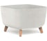 Кашпо на ножках Prosperplast DGQL400WS449W GRACIA SQUARE ECO WOOD 39х39х27 см, белое 067353 1