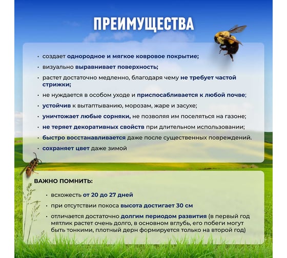 Семена Сила Суздаля Семена Мятлика 300 г 4680004061120