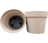 Горшок liveingreen Эко Протея слоновая кость, диам. 18 см, высота 16.5 см, 3.1 л 4656757800613