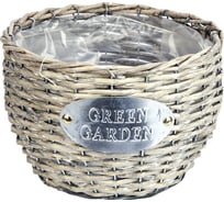 Плетеное кашпо Gloria Garden Green Garden 23 см 8790035-3