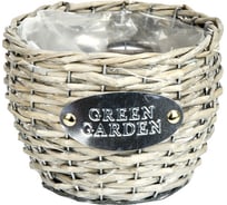 Плетеное кашпо Gloria Garden Green Garden 18 см 8790035-2