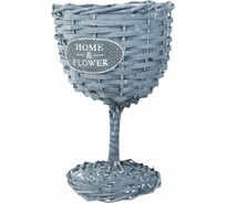 Декоративное кашпо для цветов Gloria Garden Чаша 15x15 см 7260551