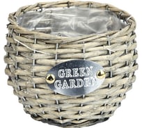 Плетеное кашпо Gloria Garden Green Garden 14 см 8790035-1