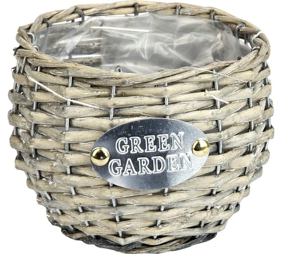 Плетеное кашпо Gloria Garden Green Garden 14 см 8790035-1 1