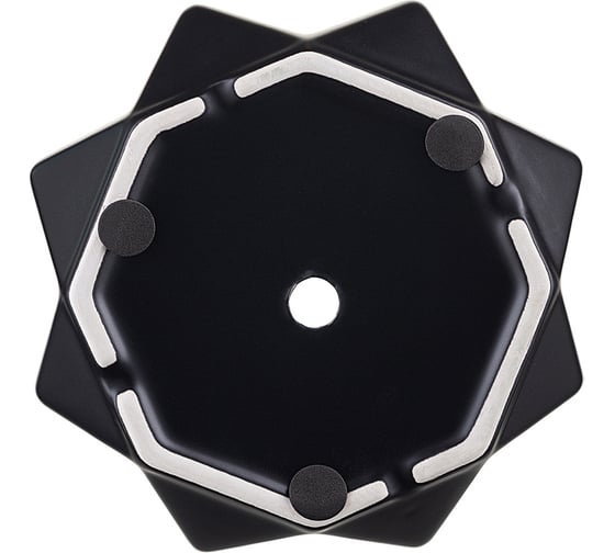 Цветочный горшок Liberty Jones Rhombus, 12.5 см, матовый черный LJ_RH_FP_BLK12.5