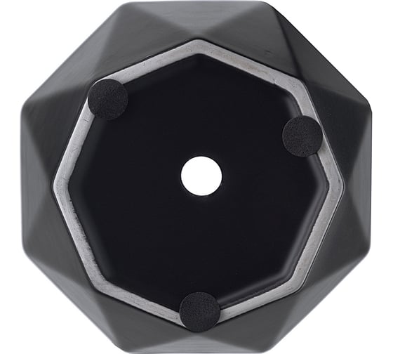 Цветочный горшок Liberty Jones Rhombus, 13.5 см, матовый черный LJ_RH_FP_BLK13.5