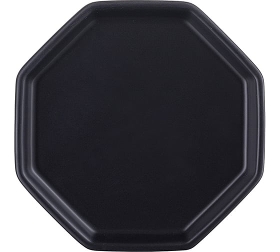 Цветочный горшок Liberty Jones Rhombus, 13.5 см, матовый черный LJ_RH_FP_BLK13.5