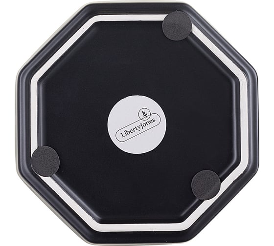Цветочный горшок Liberty Jones Rhombus, 13.5 см, матовый черный LJ_RH_FP_BLK13.5