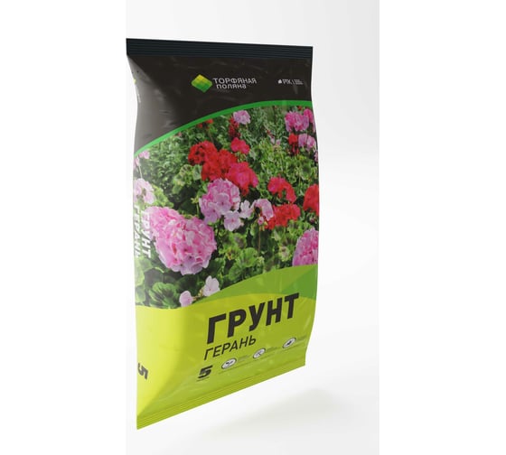 Почвенный грунт Торфяная поляна Герань 5 л 00-00000657