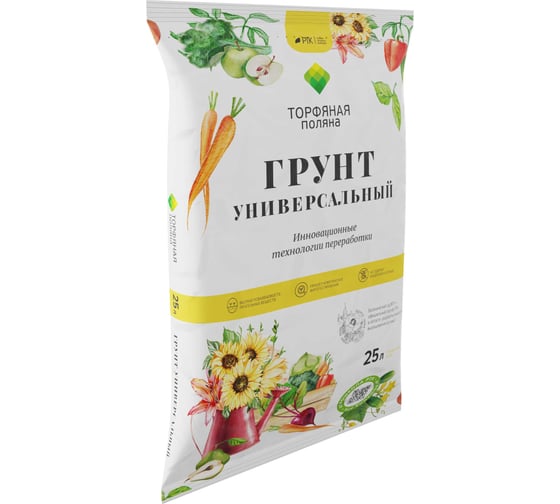 Почвенный грунт Торфяная поляна Универсальный 25 л 00-00000680