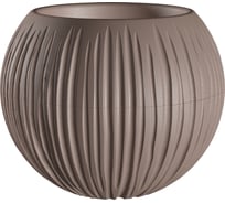 Кашпо bmc КШ-9636 Сфера диаметр 13.5 см, высота 16 см, 1.7 л, мокачино 067472