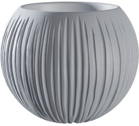 Кашпо bmc КШ-9626 Сфера диаметр 13.5 см, высота 16 см, 1.7 л, серое 067474