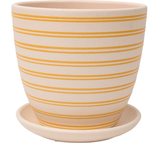 Горшок ООО КОМПОЗИТ Саксония бежевый крокус №2. КС-К2-33-38 1