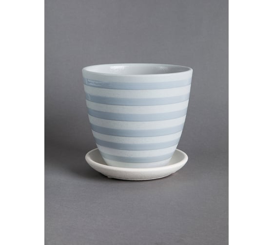 Горшок ООО КОМПОЗИТ Лента серый крокус №2. КС-К2-262-22 1