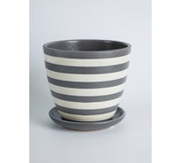 Горшок ООО КОМПОЗИТ Лента темно-серый крокус №4. КС-К4-262-72