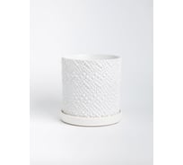 Горшок ООО КОМПОЗИТ Бисер белый цилиндр №2. КБ-Ц2-234-03г