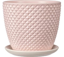 Горшок ООО КОМПОЗИТ Грань розовый бутон №2. КБ-Б2-217-09