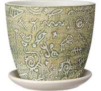 Горшок ООО КОМПОЗИТ Знаки зеленый бутон №2. КБ-Б2-260-01