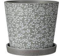 Горшок ООО КОМПОЗИТ Скань серый конус №2. КБ-К2-157-22