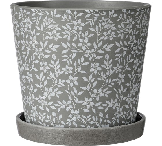 Горшок ООО КОМПОЗИТ Скань серый конус №2. КБ-К2-157-22 1