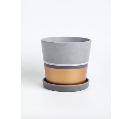 Горшок ООО КОМПОЗИТ Лувр золото конус №3. КБ-К3-164-21