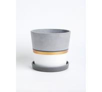 Горшок ООО КОМПОЗИТ Лувр белый конус №3. КБ-К3-164-03