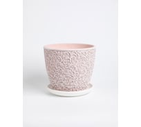 Горшок ООО КОМПОЗИТ Орнамент розовый бутон №3. КБ-Б3-156-09