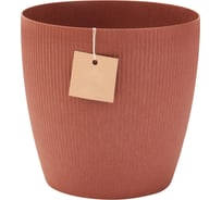 Пластиковый горшок с дренажным дном liveingreen Эко Магнолия гранит, диаметр 20.5 см, высота 21 см, 5.2 л 4656757800033