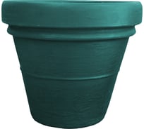 Цветочный горшок с поддоном Акватек Decorato зеленый 2-40-2103