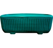 Цветочный горшок Акватек Marmor прямоугольный, зеленый 2-40-2106