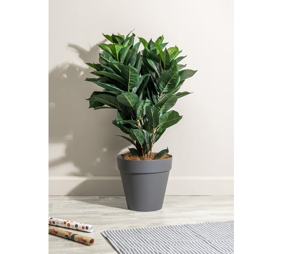 Горшок для цветов Idiland tarragon диам. 280 мм, 10 л, со вставкой, серый 221610635/01