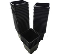 Набор горшков для рассады ЛЕТО 0.52 л, 9x9 см, полистирол, 40 шт. 93497