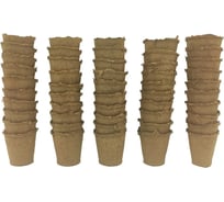 Набор торфяных горшочков ЛЕТО диам. 110 мм, высота 100 мм, 40 шт. 90424