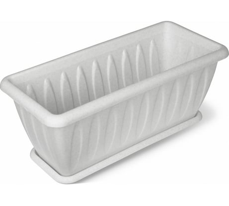 Ящик для растений с поддоном Martika Фелиция мрамор, 40 см С185М