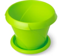 Кашпо с поддонником Martika Флориана 9.2 л, диам. 315 мм, салатовое С388САЛ