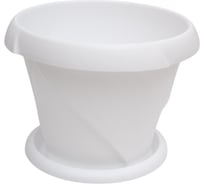 Кашпо с поддонником Martika Флориана 9.2 л, диам. 315 мм, белое С388БEЛ