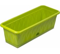 Ящик для растений с поддоном Martika Сиена 58 см, зеленый С173-03-ЗЕЛ