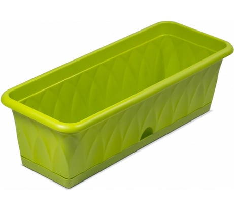 Ящик для растений с поддоном Martika Сиена 58 см, зеленый С173-03-ЗЕЛ