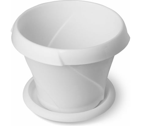 Кашпо с поддонником Martika Флориана 5.4 л, диам. 270 мм, белое С387БEЛ