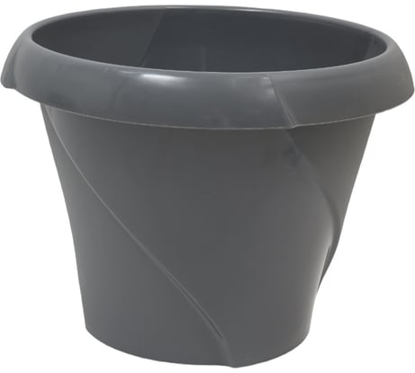 Кашпо с поддонником Martika Флориана 9.2 л, диам. 315 мм, серое С388СЕР
