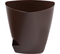 Горшок для цветов с поддоном Радиан Элеганс шоколад, 5 л 10051229