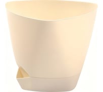 Горшок для цветов с поддоном Радиан Элеганс молочный, 3 л 10051225