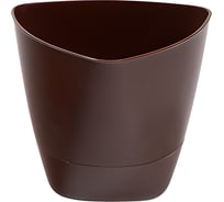 Горшок для цветов с поддоном Радиан Элеганс шоколад, 0.5 л 10051205