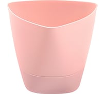 Горшок для цветов с поддоном Радиан Элеганс пудровый, 0.5 л 10051210