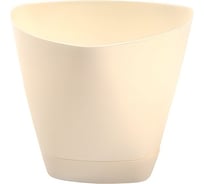 Горшок для цветов с поддоном Радиан Элеганс молочный, 1 л 10051213