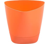 Горшок для цветов с поддоном Радиан Элеганс оранжевый, 2 л 10051220